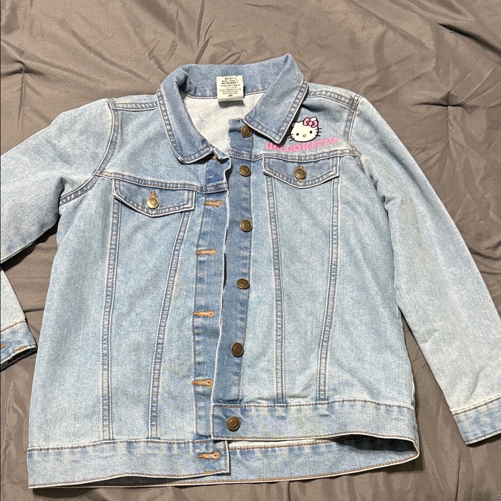 Hello Kitty Light Blue Kids Jean Jacket